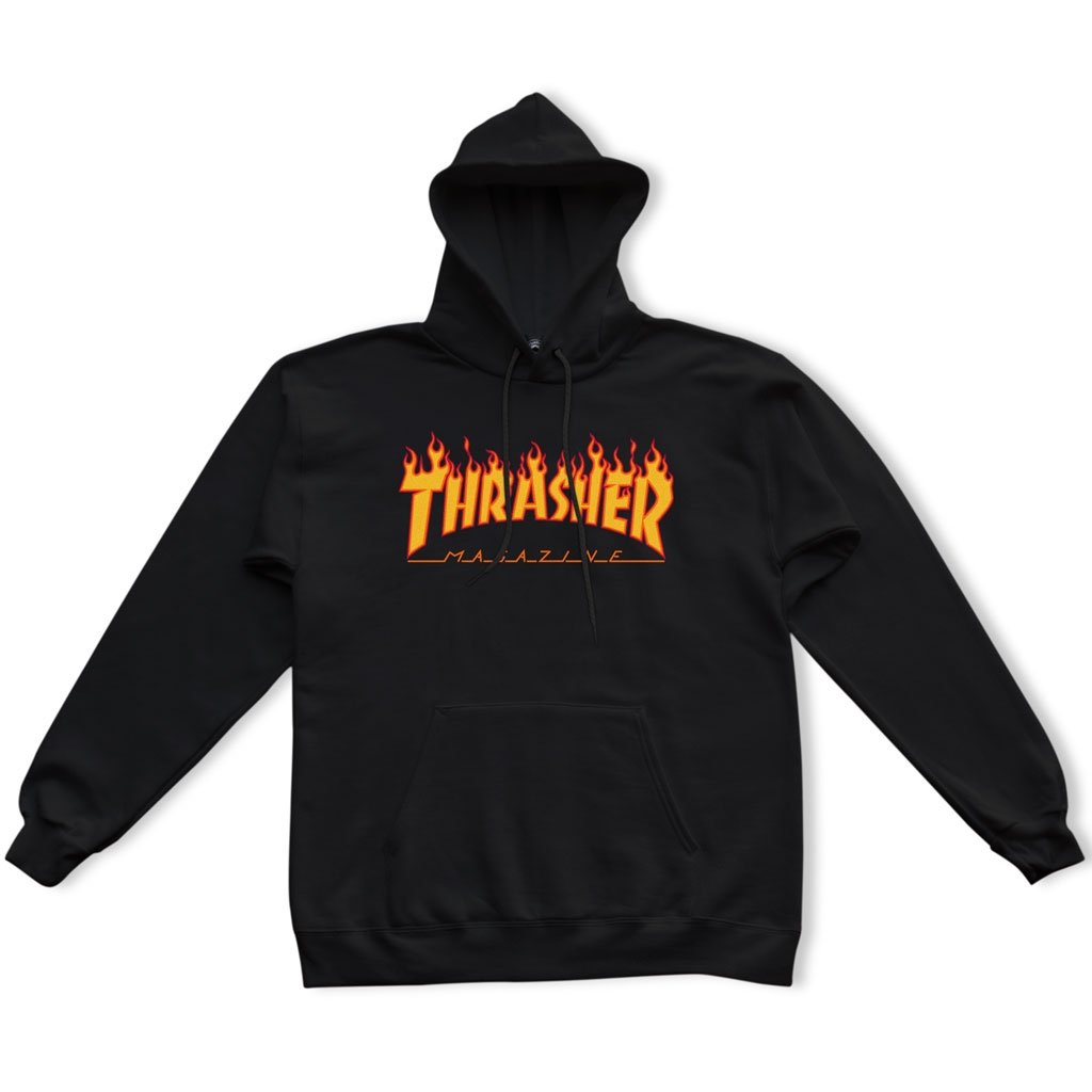 Thrasher Flame Logo Hoodie - Invisible Board Shop