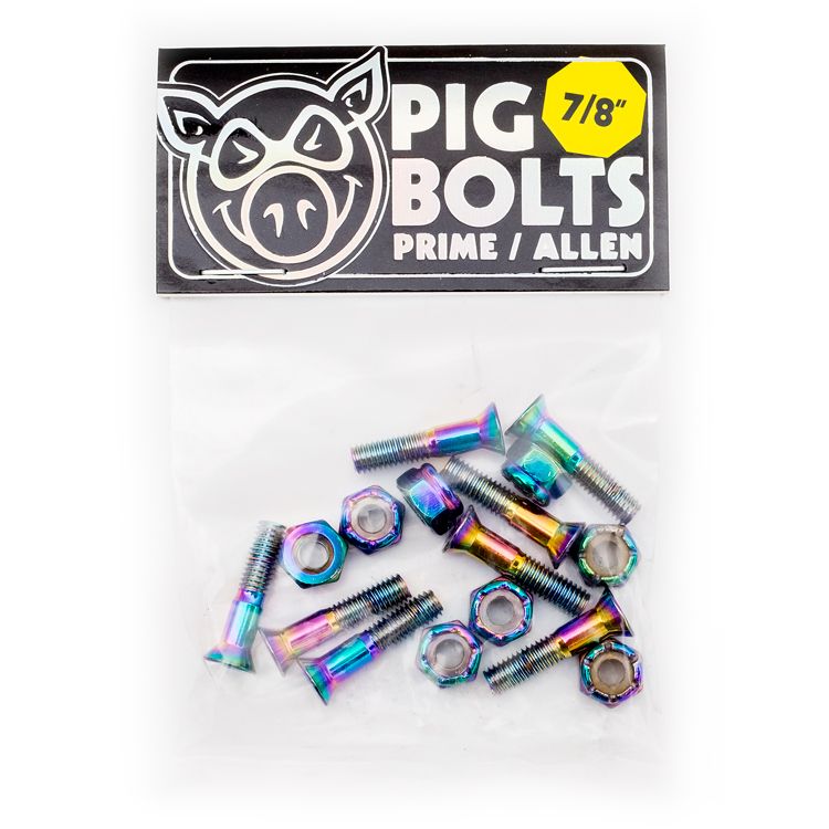 Pig Prime 7/8" Allen Skateboard Mounting Hardware - Invisible Board Shop