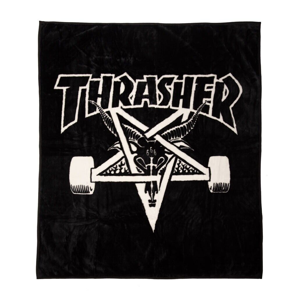 Thrasher Skategoat Blanket BLK/WHT - Invisible Board Shop