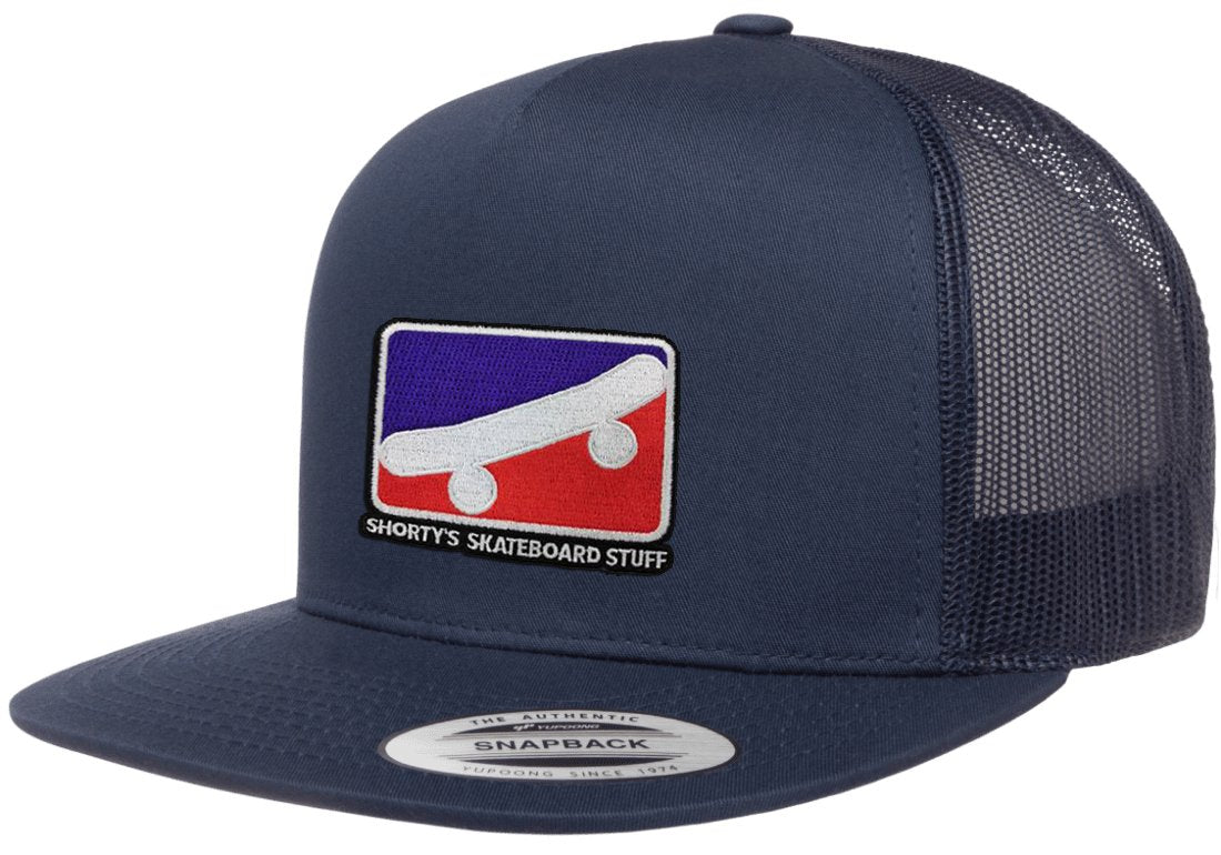 Shorty's Skate Icon Logo Mesh Hat - Navy - Invisible Board Shop