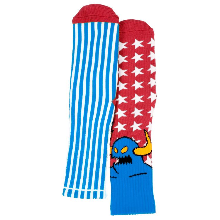 Toy Machine American Monster Socks - Blue - Invisible Board Shop