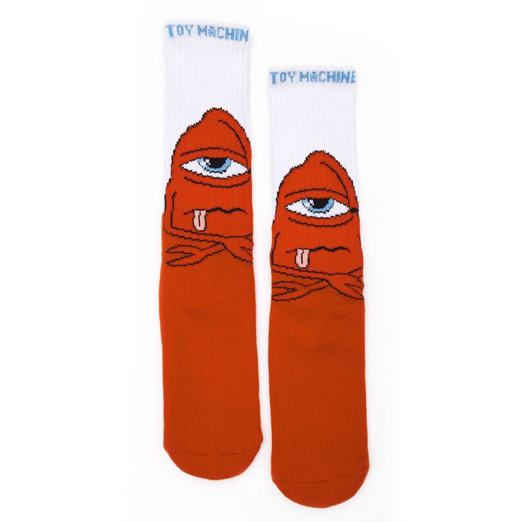 Toy Machine Bored Sect Socks - White - Invisible Board Shop