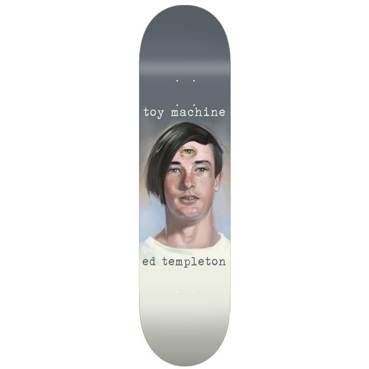 Toy Machine Ed Templeton Portrait Skateboard Deck 8.25" - Invisible Board Shop