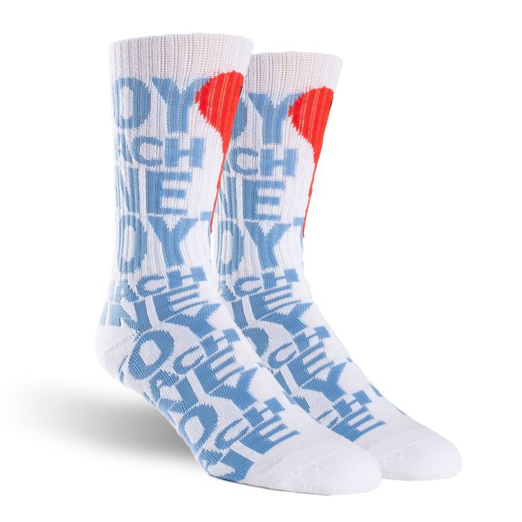Toy Machine New Blood Socks - White - Invisible Board Shop