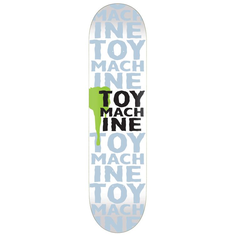 Toy Machine Skateboard Deck New Blood Drip White 8.0 - Invisible Board Shop