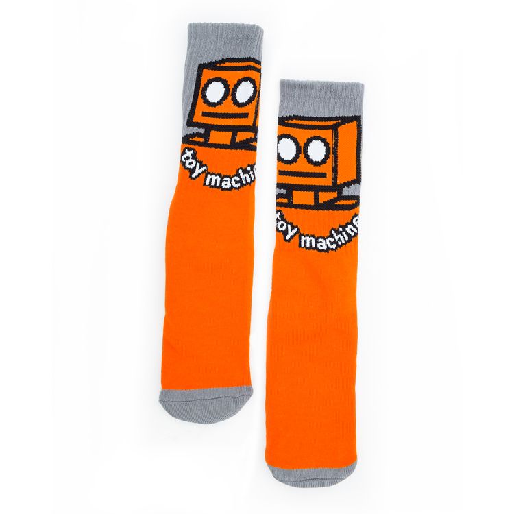 Toy Machine Robot Socks Orange - Invisible Board Shop