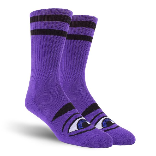 Toy Machine Bloodshot Eye Socks - Purple - Invisible Board Shop