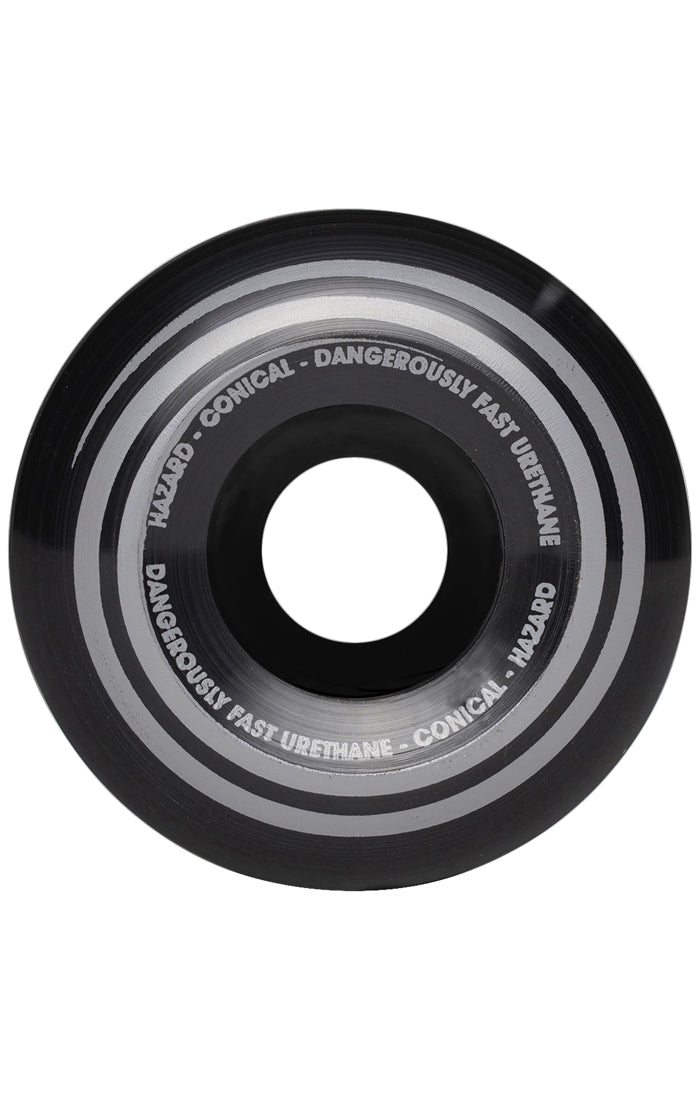 Hazard Radio Active CS Conical Black Skateboard Wheels - Invisible Board Shop