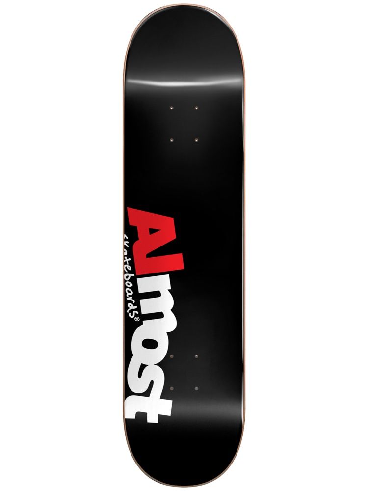 Almost Most Hybrid 8.25" Skateboard Deck Black - Invisible Board Shop