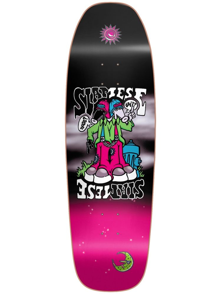 New Deal Siamese Slick Shaped Deck 9.45" Re-Issue Skateboard Deck - Invisible Board Shop