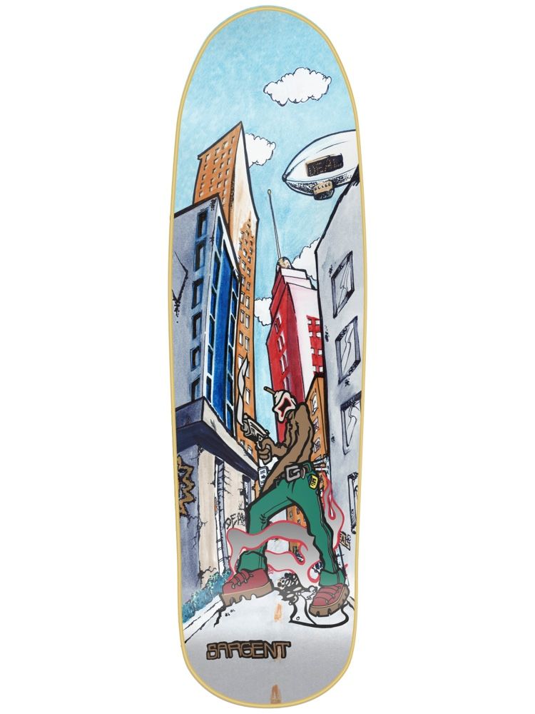 New Deal Danny Sargent Invader Slick 9.3" Re-Issue Skateboard Deck - Invisible Board Shop