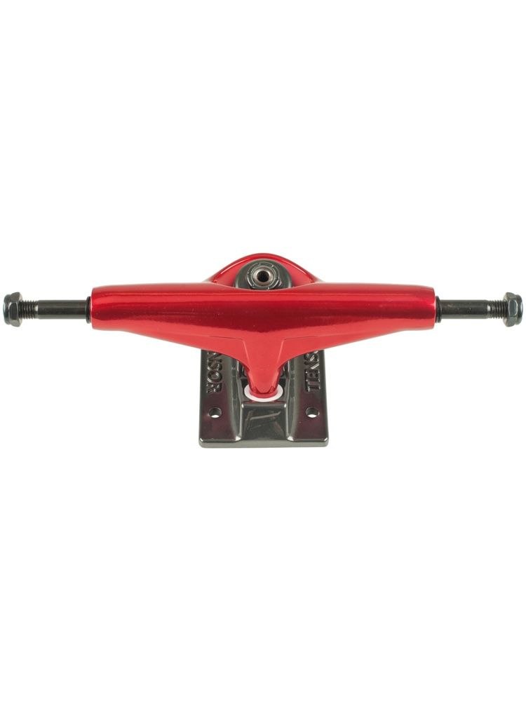 Tensor Mag Light Glossy Skateboard Truck - Gunmetal and Red - Invisible Board Shop