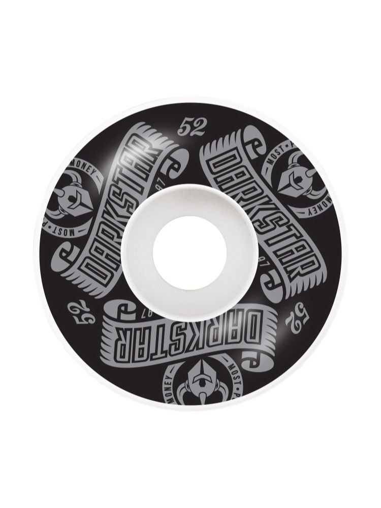 Darkstar Arc Skateboard Wheels Black/White- 52MM - Invisible Board Shop