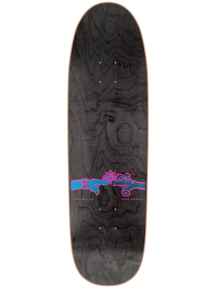 New Deal Montesi Alien SP Skateboard Deck Neon - 9" - Invisible Board Shop