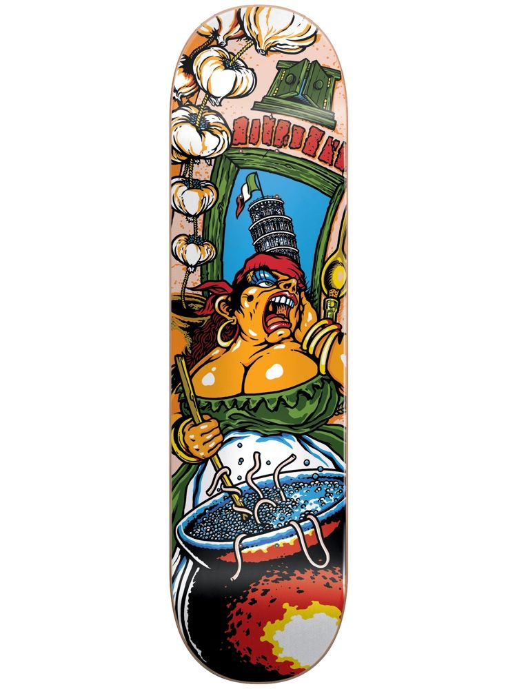 101 Gino Iannucci Bel Paese Screen Printed Re-Issue Skateboard Deck 7.5" - Invisible Board Shop