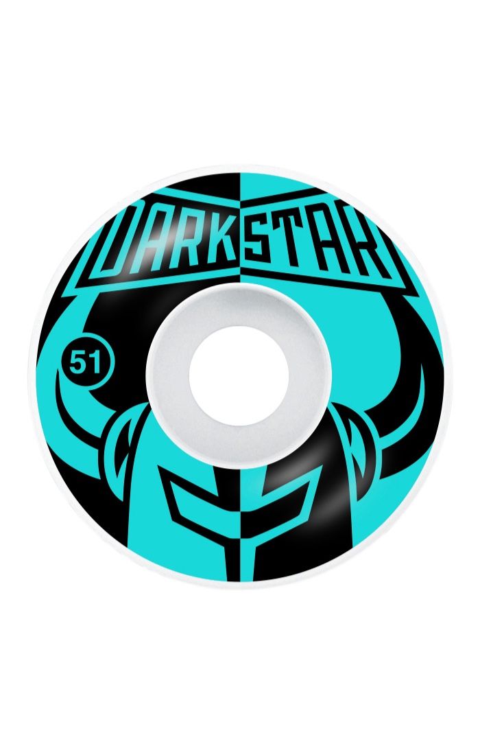 Darkstar Divide Skateboard Wheels Black/Aqua - 51MM - Invisible Board Shop