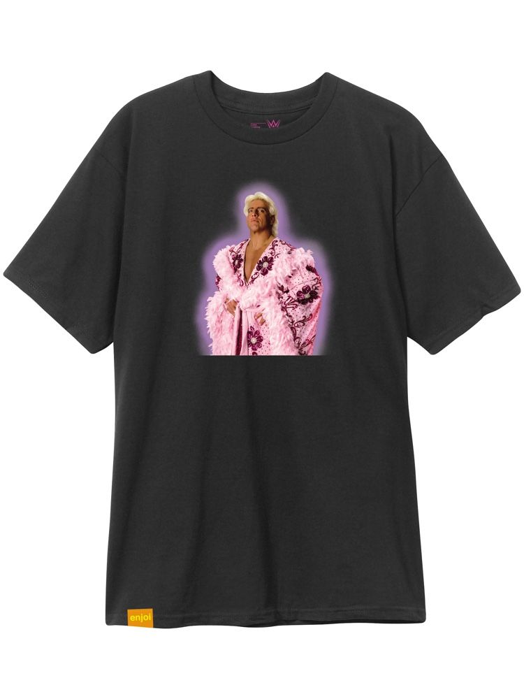Enjoi Nature Boy Rick Flair Premium Short Sleeve T-Shirt - Black - Invisible Board Shop