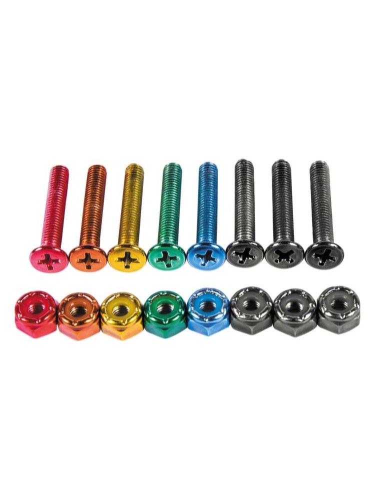 Enjoi Colorful little Buddies Skateboard Mounting Hardware 7/8" - Invisible Board Shop