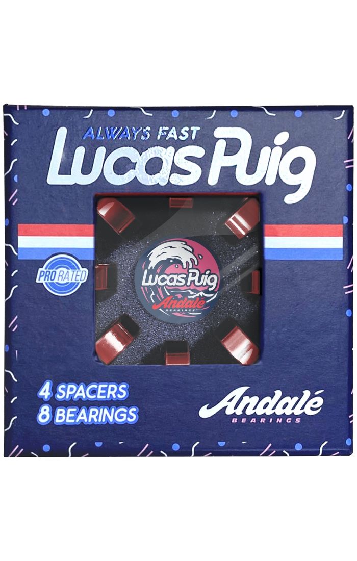 Andale Lucas Puig Pro Skateboard Bearings - Invisible Board Shop