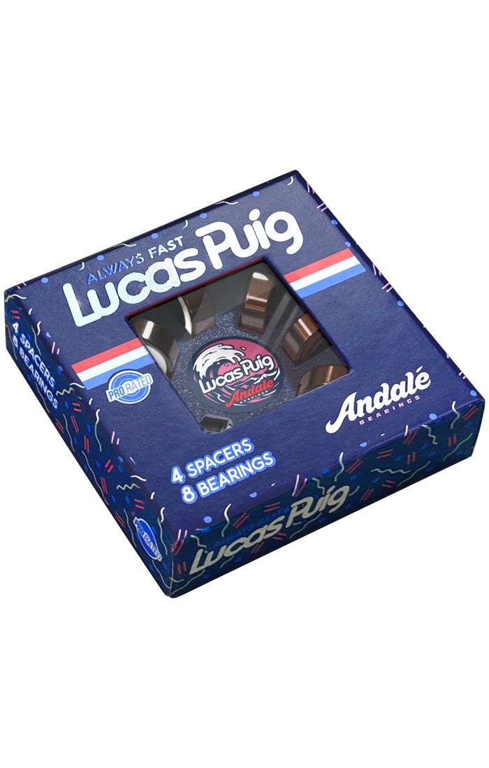 Andale Lucas Puig Pro Skateboard Bearings - Invisible Board Shop
