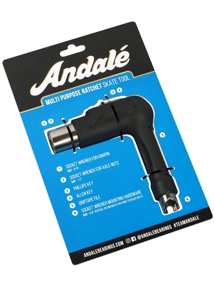 Andale Multi-Purpose Ratcheting Skateboard Tool - Invisible Board Shop
