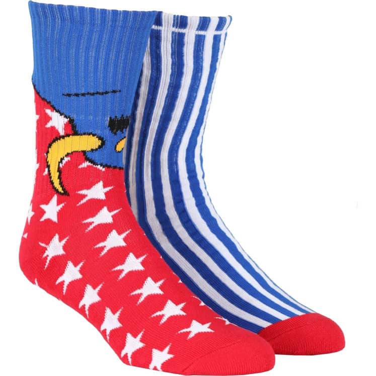 Toy Machine American Monster Socks - Red - Invisible Board Shop