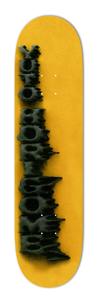 April Yuto Horigome Stamp Skateboard Deck - Orange - 8.25"