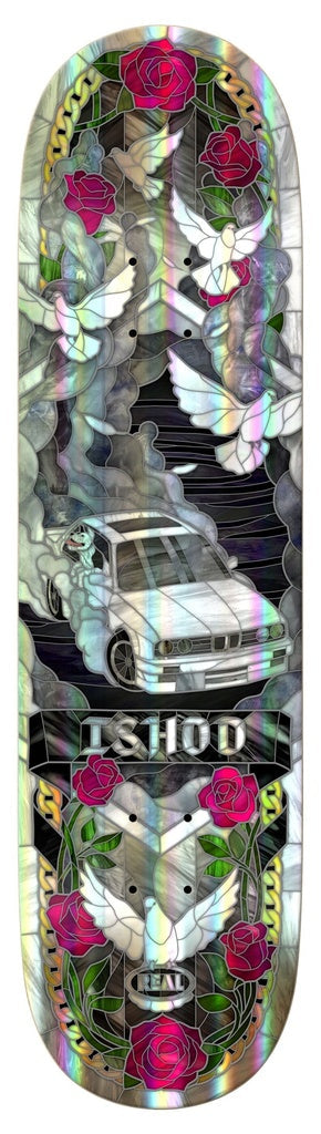 Real Ishod Wair Holo Foil Cathedral II Twin Tail Skateboard Deck - 8.3"
