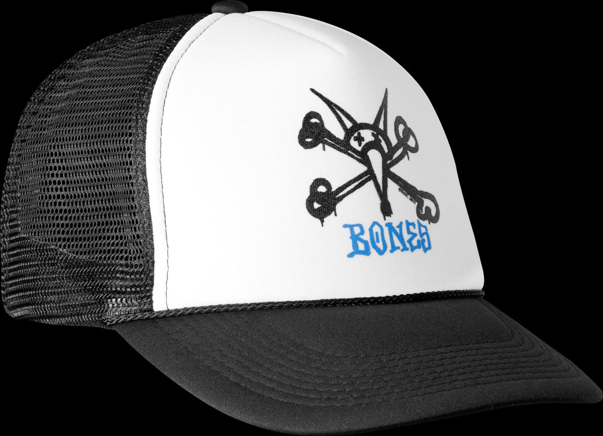 Powell Peralta Vato Rat Mesh Hat - White/Black