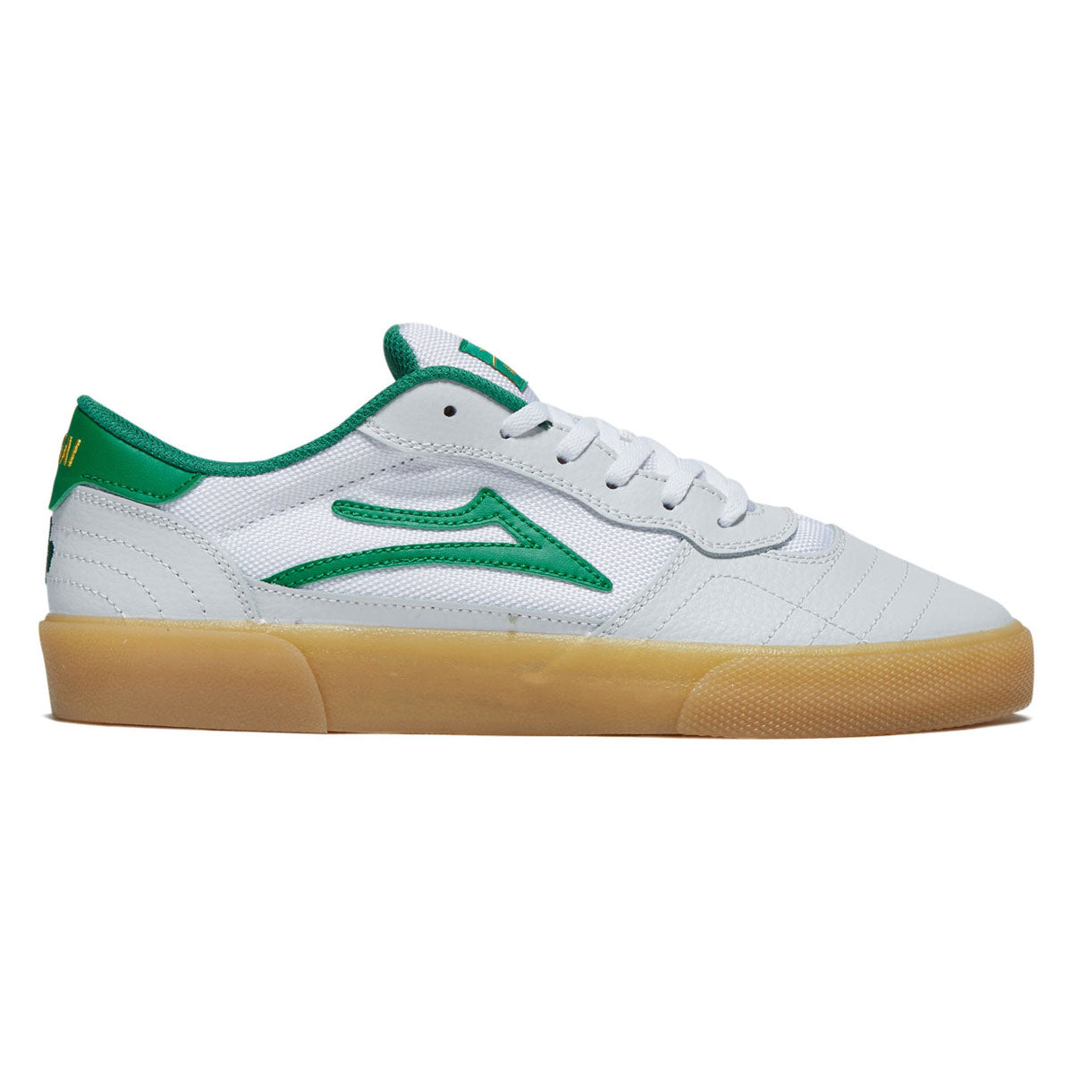 Lakai Cambridge White/Green Leather - Invisible Board Shop