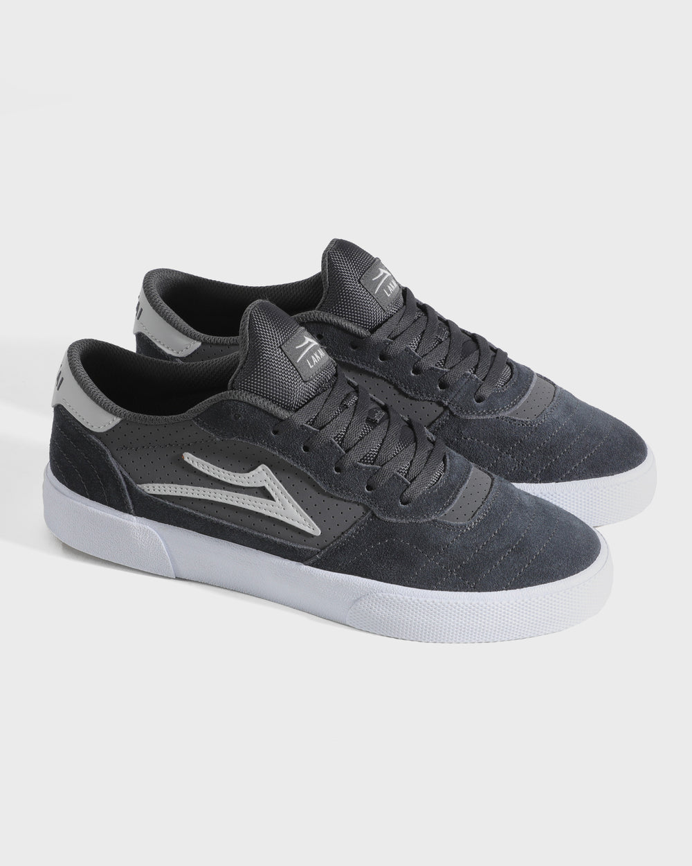 Lakai Cambridge Charcoal/White Suede - Invisible Board Shop