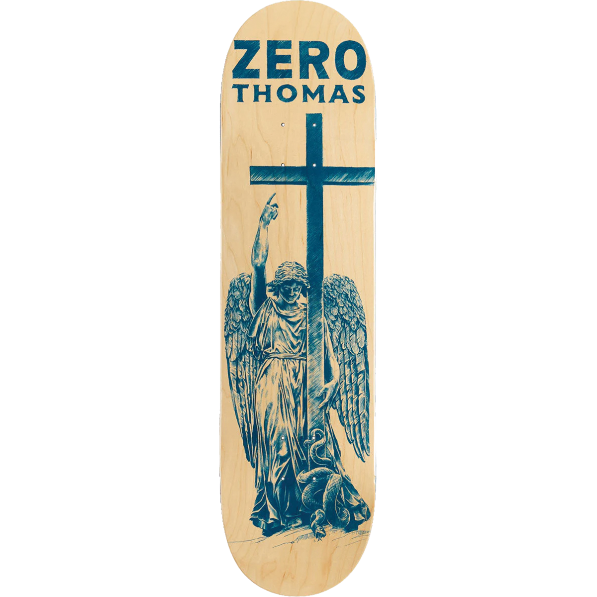 ZERO THOMAS ALEXANDER ROARK ANGEL OF PEACE SKATEBOARD DECK 8.25