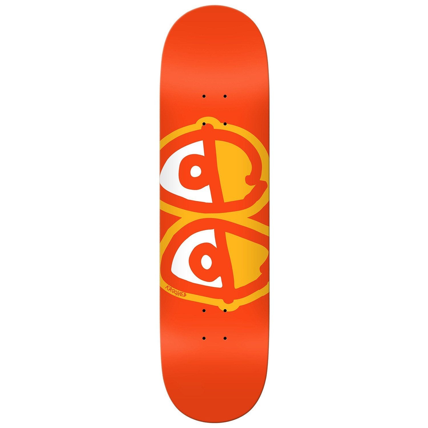 Krooked Team Eyes Orange Deck 8.25