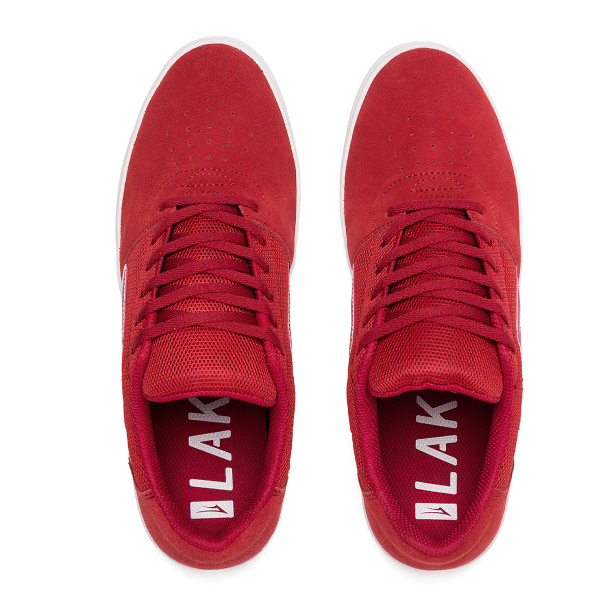 Lakai - Brighton Red Suede Skateboard Shoes - Invisible Board Shop