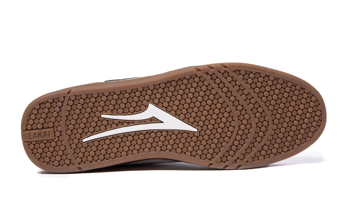Lakai - Brighton White Gum Suede Skateboard Shoes - Invisible Board Shop