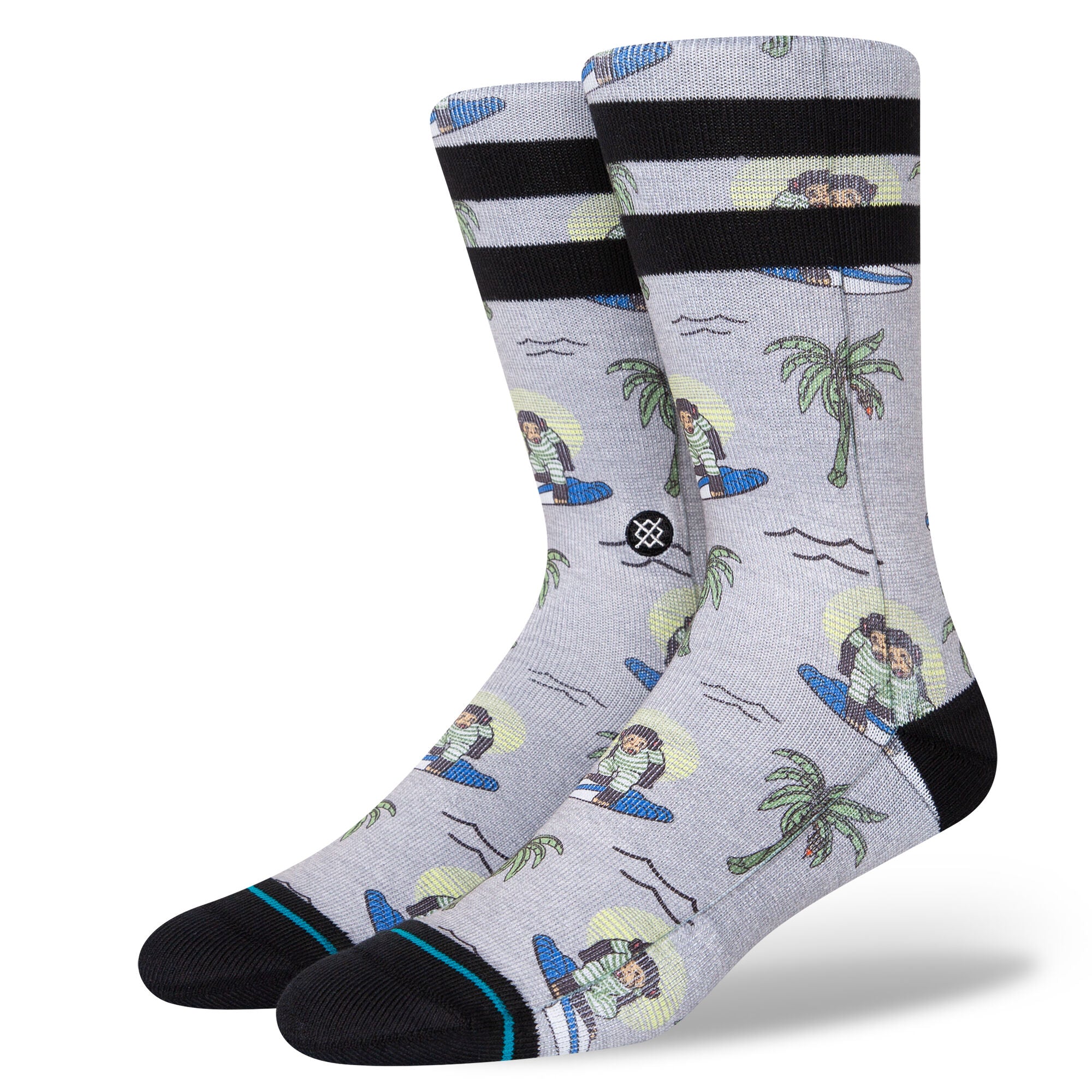 Stance Surfing Monkey Crew Socks - Invisible Board Shop