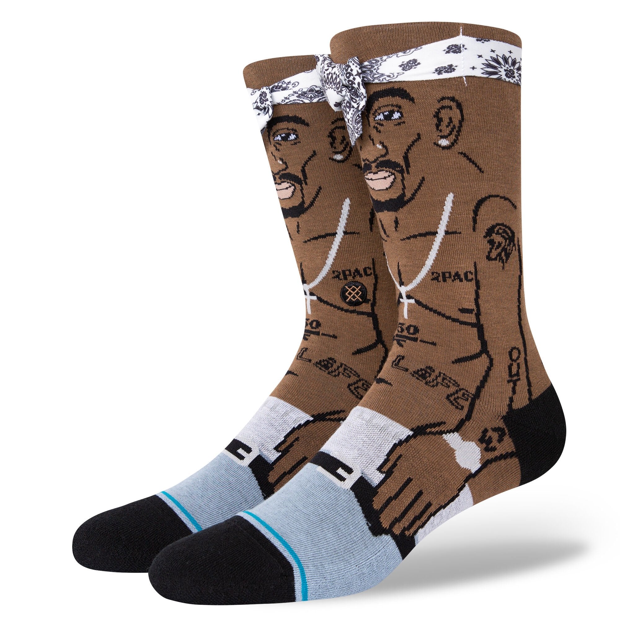 Stance Tupac Resurrected Crew Socks - Invisible Board Shop